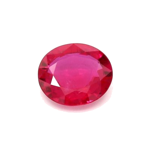 1.24 carat RED BRILLIANTSTEP cut Oval Rubinas (1)