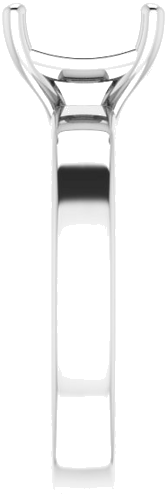 Sužadėtuvių Žiedas „Solitaire“ 585 Baltojo Aukso Asscher 8mm (4)