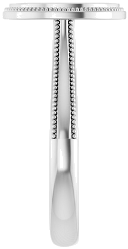 Sužadėtuvių Žiedas „Solitaire“ 585 Baltojo Aukso Oval 10mm x 8mm (4)