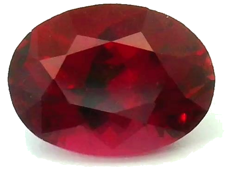 0.84 carat RED Oval Rubinas (1)