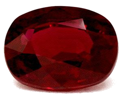 1.31 carat RED Cushion Rubinas (1)