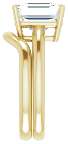 14K Yellow 10x8 mm Emerald Engagement Ring Mounting (9)