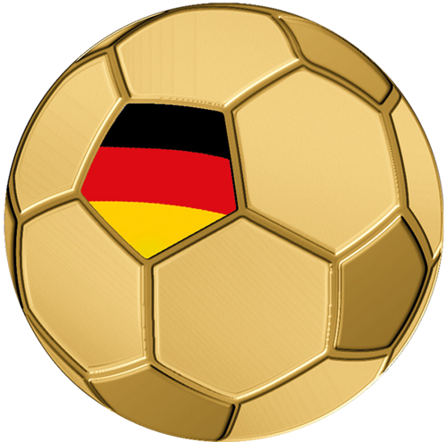 1/1000 oz Football Germany 3000 Francs Chad Gold Coin (1)