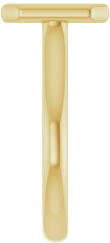 10K Yellow  9x7 mm Emerald Solitaire Engagement Ring Mounting (4)