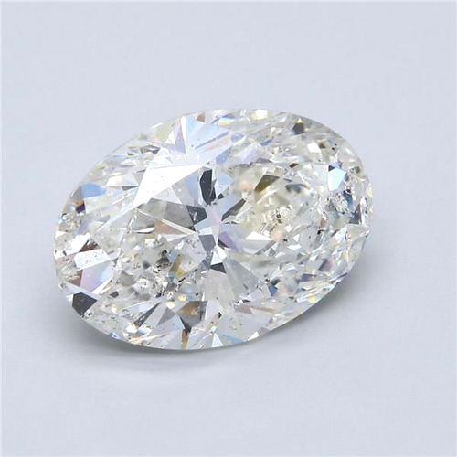 6.05 carat H-SI2 Natūralus Oval Deimantas (1)