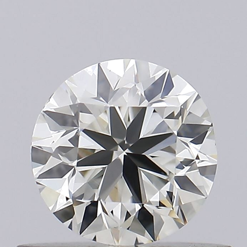 0.5 carat Very Light Yellow Green-VS1 Very Good cut Natūralus Round Deimantas (1)