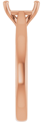 Sužadėtuvių Žiedas „Solitaire“ 585 Rožinis Aukso Emerald 7mm x 5mm (4)