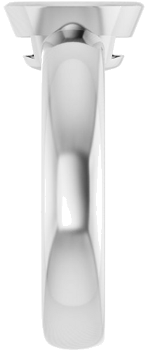 Sužadėtuvių Žiedas „Bezel-Set Solitaire“ 585 Baltojo Aukso Round 8mm (4)