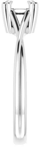 Sužadėtuvių Žiedas „Solitaire“ 585 Baltojo Aukso Round 6mm (4)