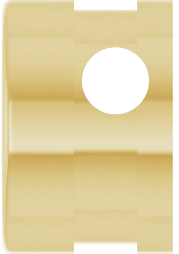 14K Yellow 6.5 mm Round Bezel-Set Slide Pendant Mounting (3)