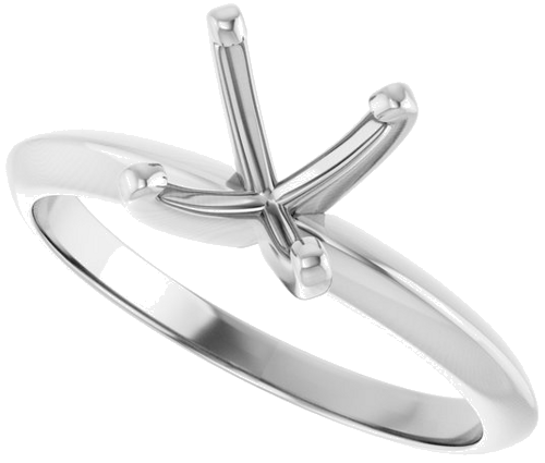 Sužadėtuvių Žiedas „Light Solitaire“ 950 Platinos Round 7.3mm x 7.7mm (5)