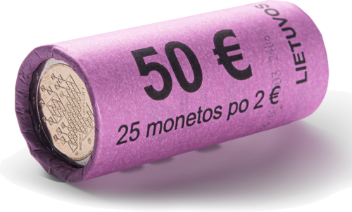 2024 Lietuva 2 eiro monēta ar salmu dārzu tradīciju (2)