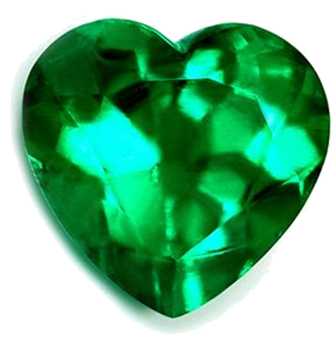 1.54 carat GREEN Heart Smaragdas (1)