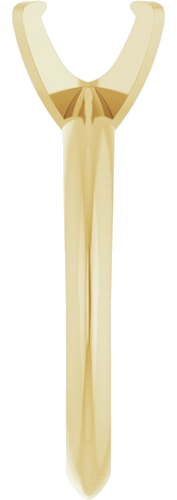 Sužadėtuvių Žiedas „Solitaire“ 585 Geltonojo Aukso Oval 6.5mm x 4.5mm (4)