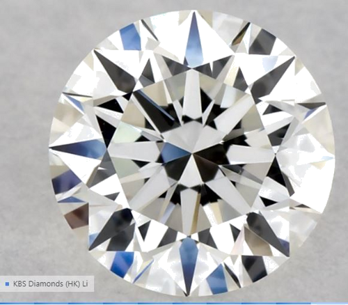 0.56 carat H-VVS2 Excellent cut Natūralus Round Deimantas (1)