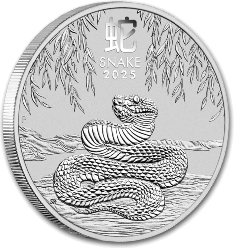 1/2 oz Čūsku gads 2025 (Lunar III) Austrālijas sudraba monēta (3)