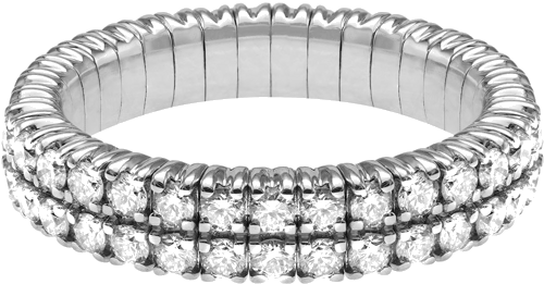 Кольцо из белого золота, инкрустированное 0,9 ct круглыми F/G-VS/SI натуральными бриллиантами (2)