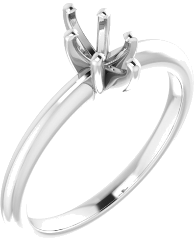14K White  7x3.5 mm Marquise Solitaire Engagement Ring Mounting (1)