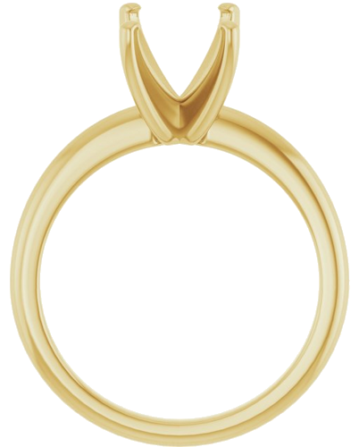 Sužadėtuvių Žiedas „Solitaire“ 417 Geltonojo Aukso Emerald 9mm x 7mm (2)