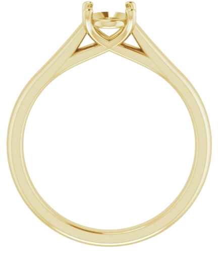 14K Yellow 7x5 mm Oval Solitaire Engagement Ring Mounting (2)