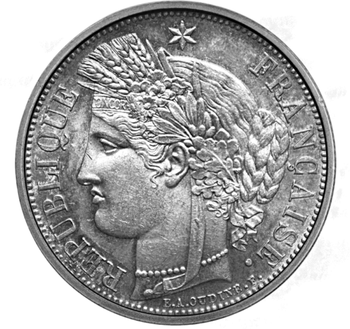 5 Francs Ceres (1849-1851) France Silver Coin (1)