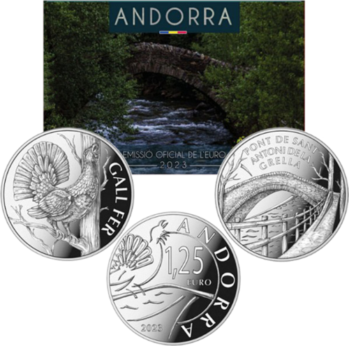 2023 Andora San Antoni de la Grella tiltas 1,25 euro monetos (1)