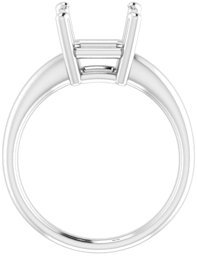 Sužadėtuvių Žiedas „Solitaire“ 585 Baltojo Aukso Asscher 9mm (2)