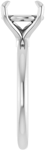 Platinum 9 mm Round Solitaire Engagement Ring Mounting (4)