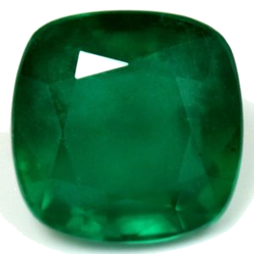 2.47 carat GREEN Cushion Smaragdas (1)