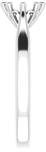 Sužadėtuvių Žiedas „Solitaire“ 585 Baltojo Aukso Round 5.8mm (4)