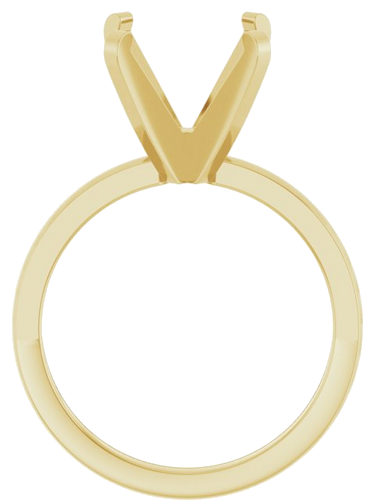 Sužadėtuvių Žiedas „Solitaire“ 585 Geltonojo Aukso Round 10.8mm (2)