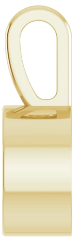 14K Yellow 5.5 mm Round Bezel-Set Solitaire Pendant Mounting (3)