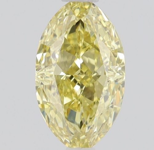 0.45 carat Fancy Intense Yellow-VS1 Natūralus Oval Deimantas (1)