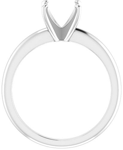 Sužadėtuvių Žiedas „Solitaire“ 585 Baltojo Aukso Square 5.5mm (2)