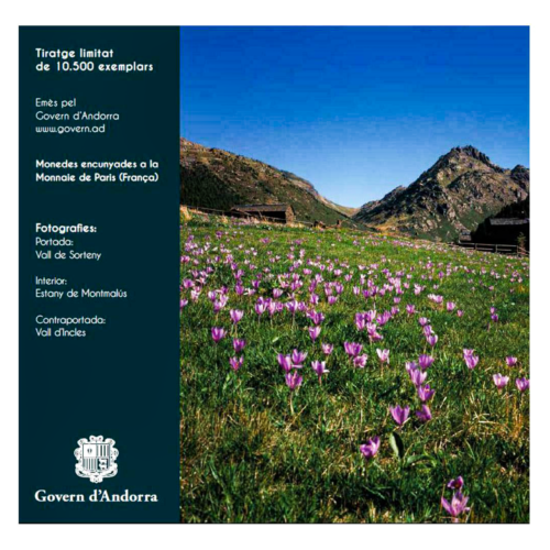 2021 Andorra Euro coin BU set (3)