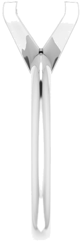 Sužadėtuvių Žiedas „V-End Solitaire“ 585 Baltojo Aukso Square 9mm (4)