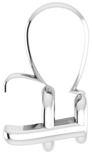 14K White 2.5 mm Round  3-Prong Pendant Mounting (3)