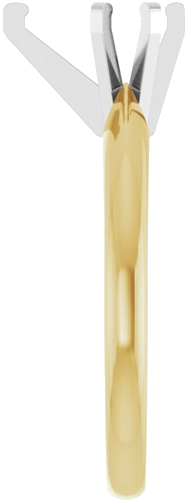 Sužadėtuvių Žiedas „Solitaire“ 585 Baltojo Ir Geltonojo Aukso Pear Shape 8mm x 5mm (4)