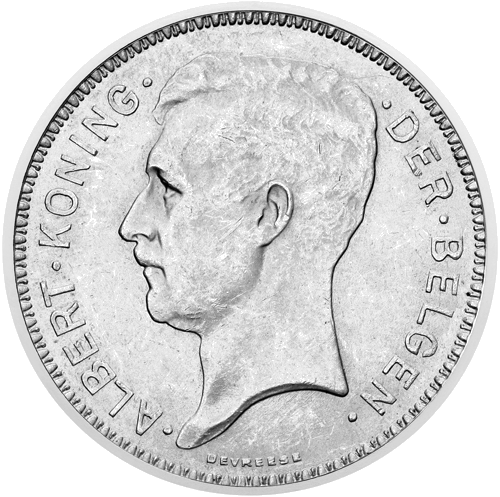 20 Francs Albert I (1933–1934) Belgium silver coin (1)