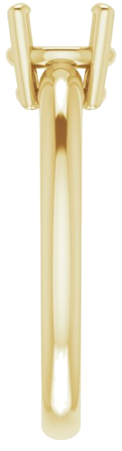 Sužadėtuvių Žiedas „Solitaire“ 585 Geltonojo Aukso Round 6.5mm (4)