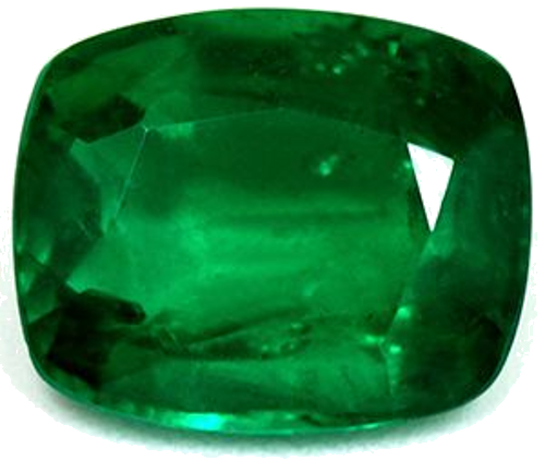 1.48 carat GREEN Cushion Smaragdas (1)