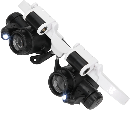 Бинокулярни увеличителни очила с LED осветление 8x 15x 23x (5)