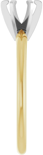 14K Yellow White 5.0-5.3 mm Round 6-Prong Solitaire Engagement Ring Mounting (4)