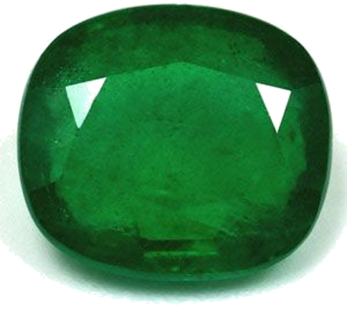 3.42 carat GREEN Cushion Smaragdas (1)