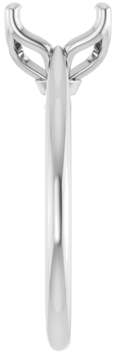 Sužadėtuvių Žiedas „Solitaire“ 585 Baltojo Aukso Cushion 8mm (4)