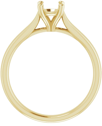 14K Yellow 5.5 mm Round Engagement Ring Mounting (2)
