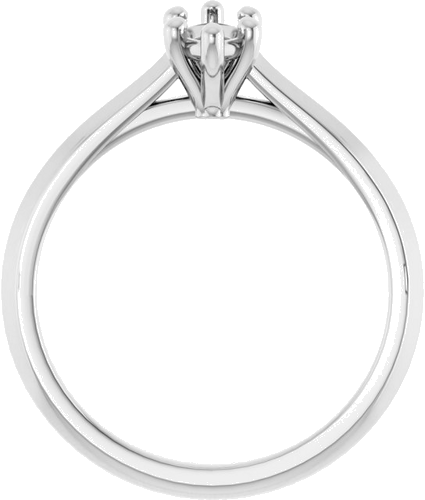 Sužadėtuvių Žiedas „Solitaire“ 585 Baltojo Aukso Marquise 8mm x 4mm (2)