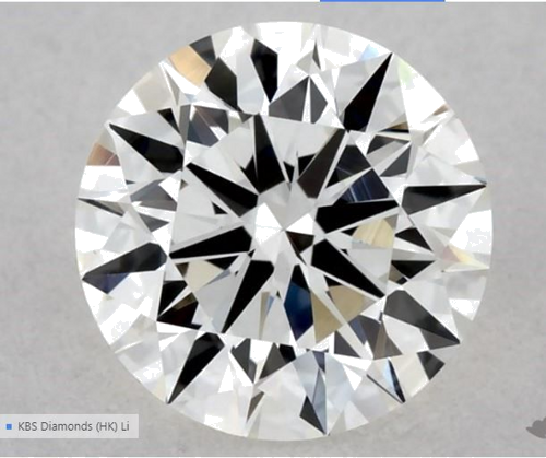 0.58 carat H-VS2 Excellent cut Natūralus Round Deimantas (1)