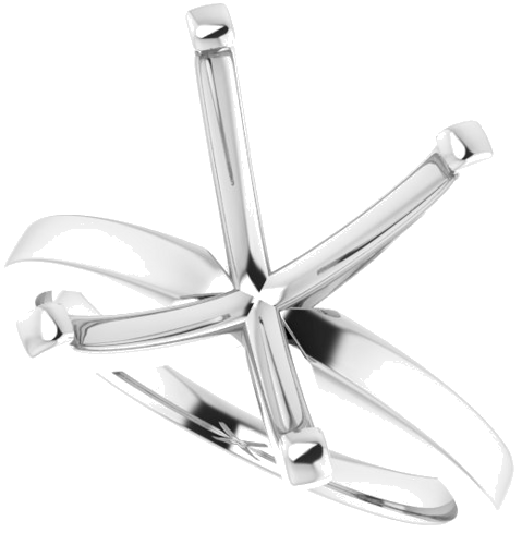 Sužadėtuvių Žiedas „Solitaire“ 925 Sidabro Emerald 12mm x 10mm (5)