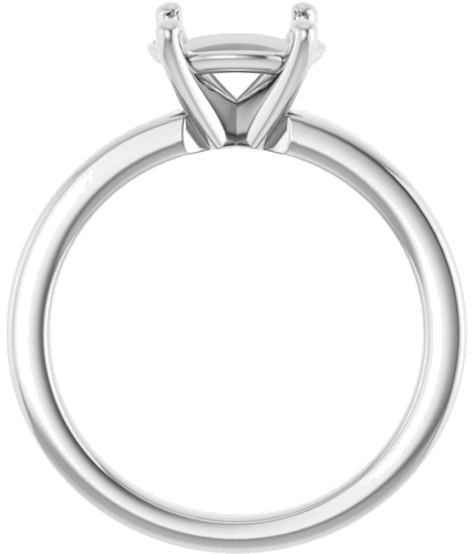 Sužadėtuvių Žiedas „Solitaire“ 585 Baltojo Aukso Oval 9mm x 7mm (2)